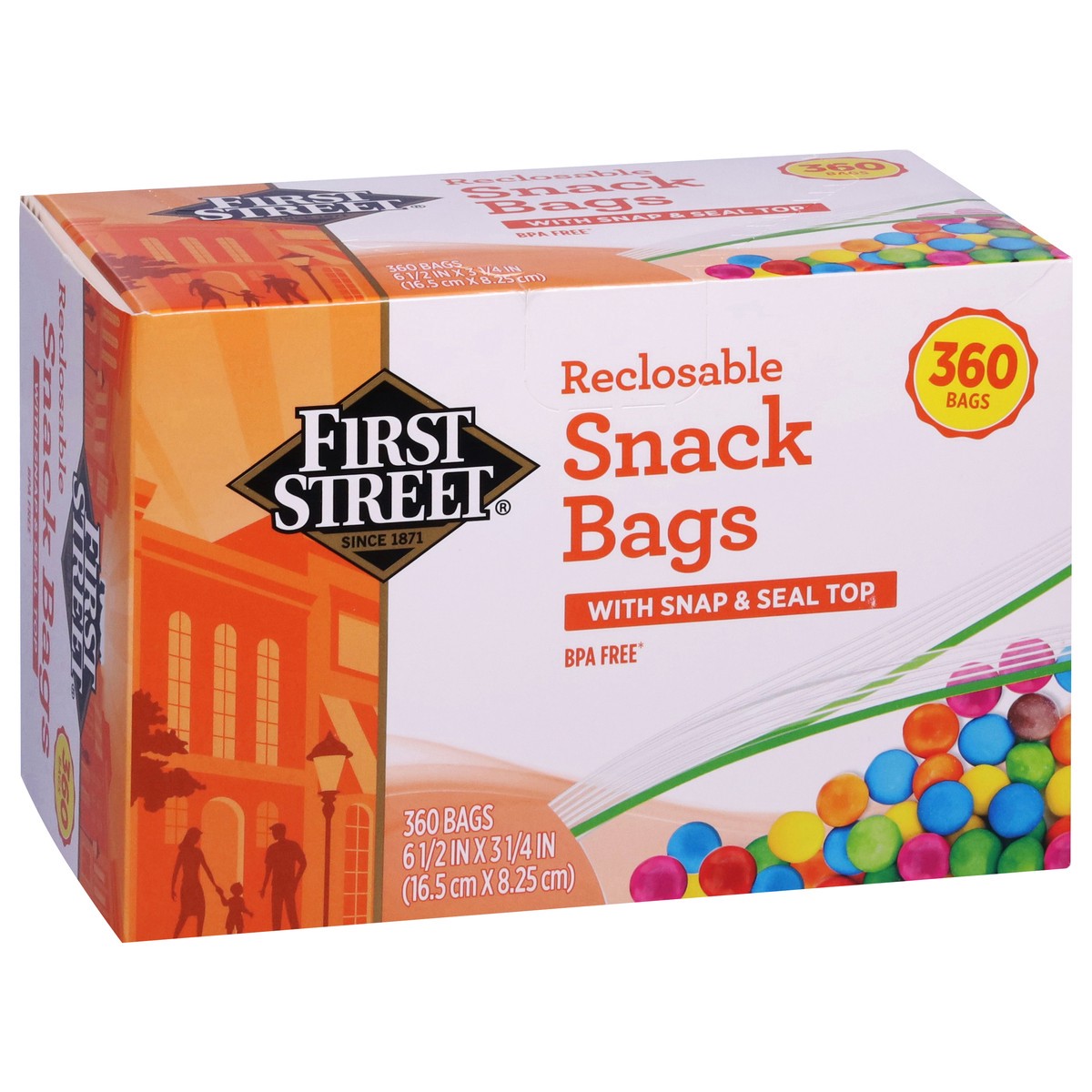 slide 7 of 11, First Street Snack Bags Reclosable, 360 ct