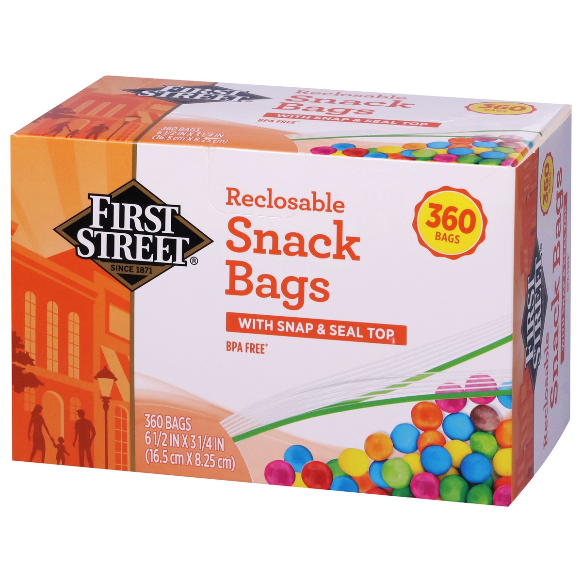 slide 6 of 11, First Street Snack Bags Reclosable, 360 ct