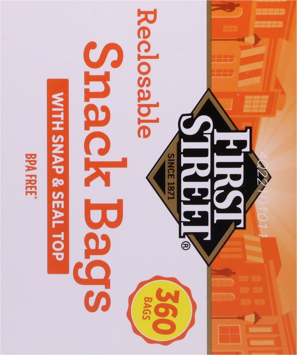 slide 2 of 11, First Street Snack Bags Reclosable, 360 ct