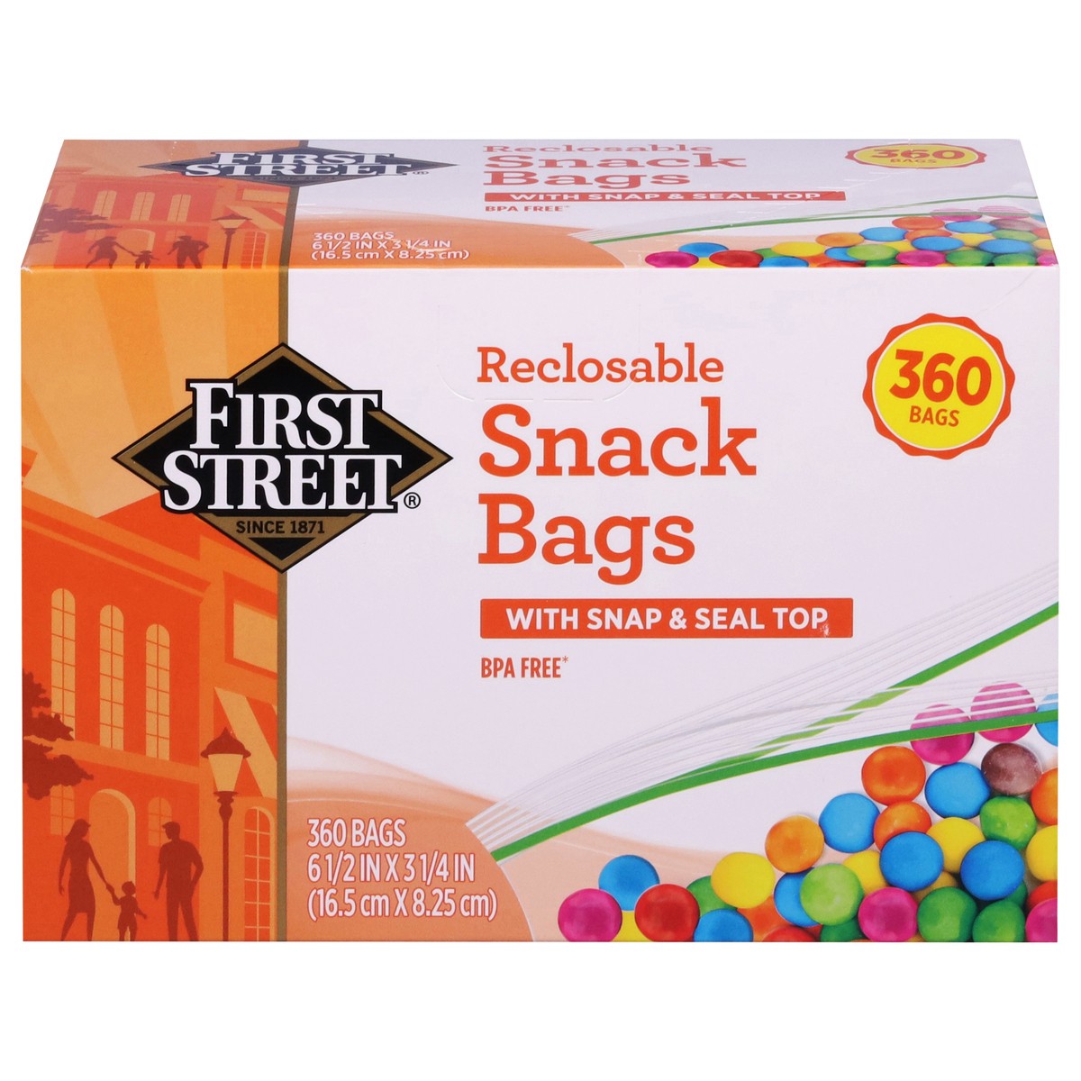 slide 3 of 11, First Street Snack Bags Reclosable, 360 ct