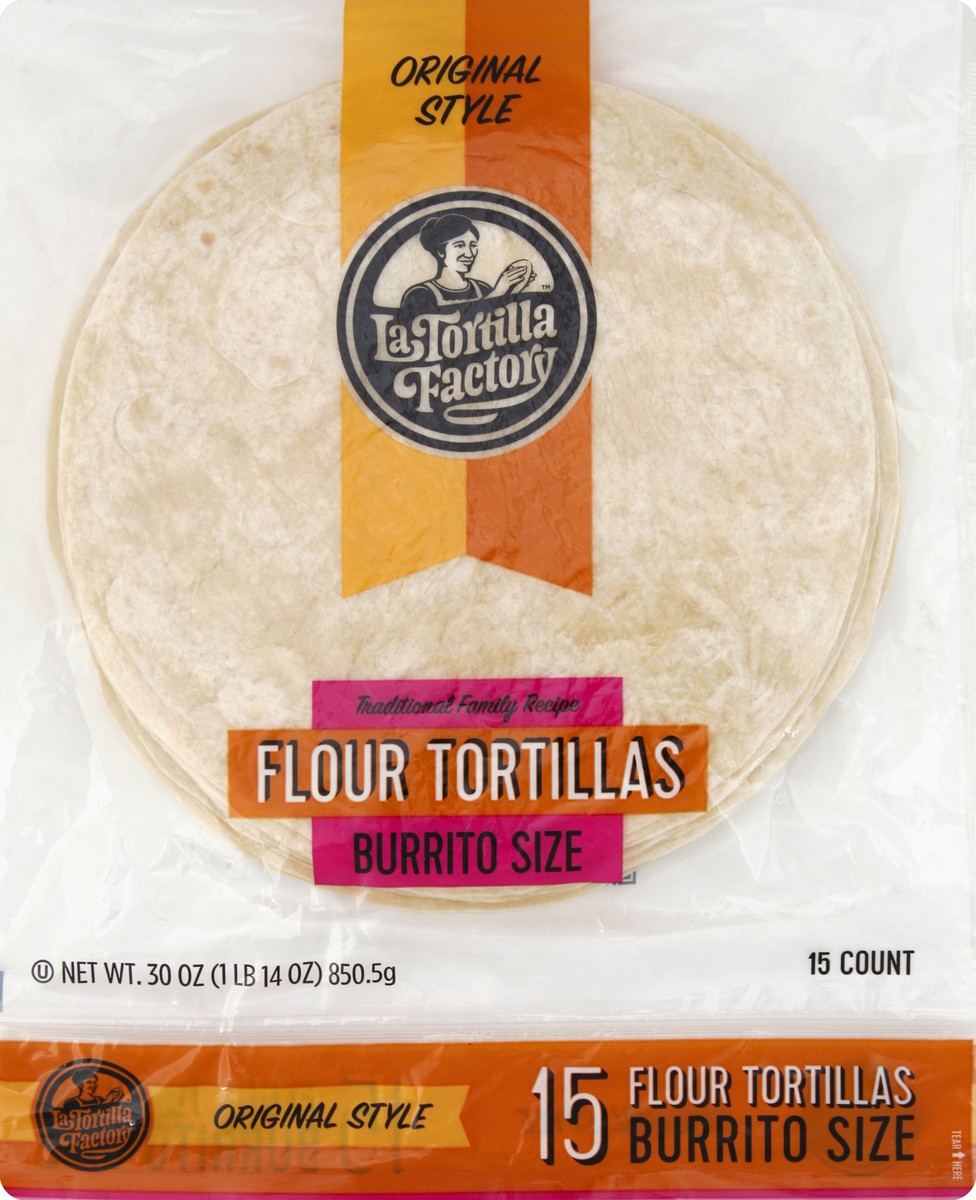 slide 5 of 5, La Tortilla Factory Tortillas 15 ea, 15 ct