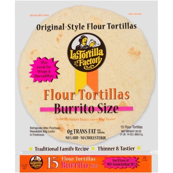 slide 1 of 5, La Tortilla Factory Tortillas 15 ea, 15 ct