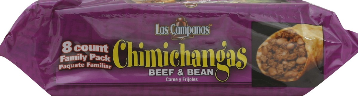 slide 3 of 5, Las Campanas Premium Quality Beef & Bean Chimichangas 8 ea, 36 oz