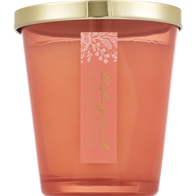 slide 1 of 1, DECORWARE 7.5Z Vase Blushing Peach Cndl, 7.5 oz