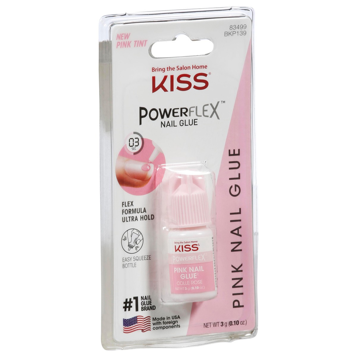 slide 2 of 9, Kiss PowerFlex Pink Nail Glue 0.10 oz, 0.1 oz