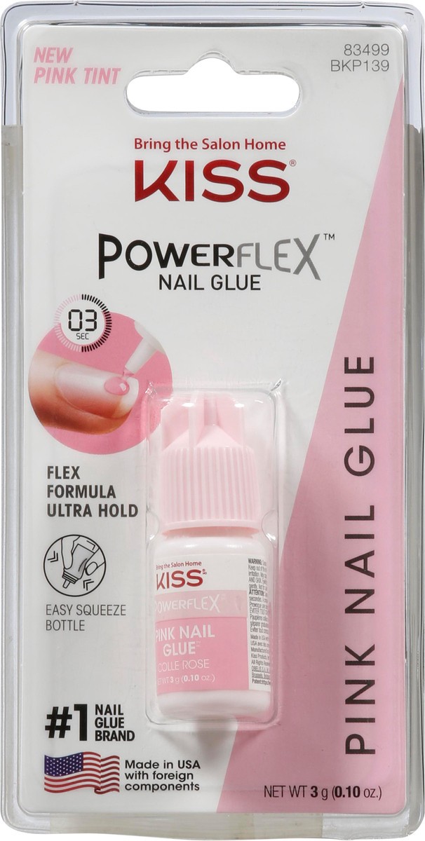 slide 3 of 9, Kiss PowerFlex Pink Nail Glue 0.10 oz, 0.1 oz