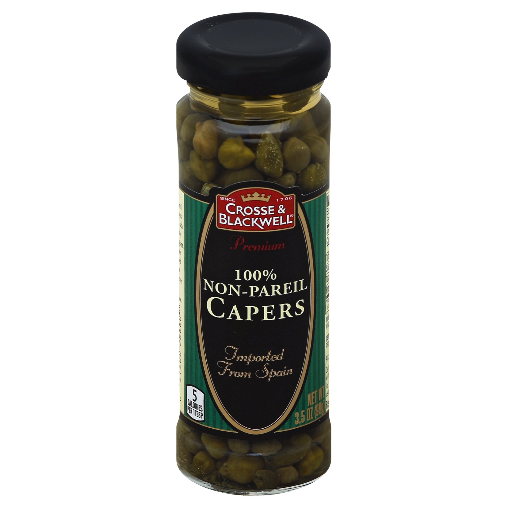 slide 1 of 9, Crosse & Blackwell 100% Non-Pareil Capers, 3.5 oz