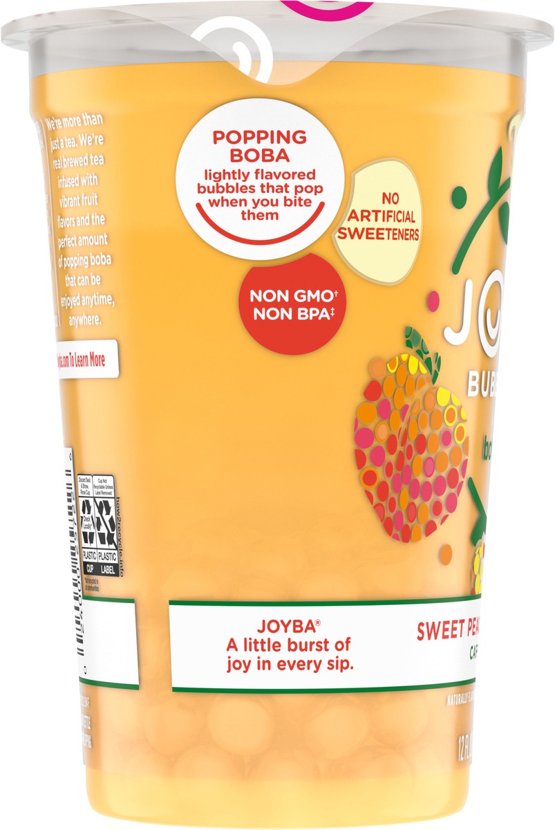 slide 5 of 11, JOYBA Sweet Peach Honeysuckle Bubble Tea 12 fl oz., Cup, 12 fl oz