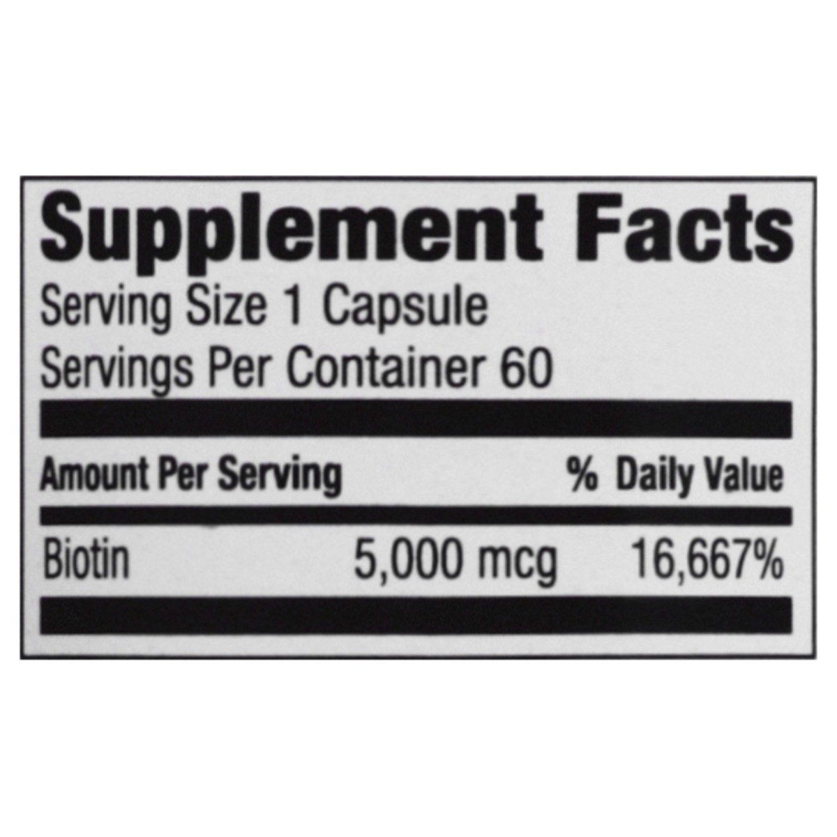 slide 5 of 13, Simple Truth Biotin 5,000mcg Dietary Supplement Vegetarian Capsules 60 ct Bottle, 60 ct