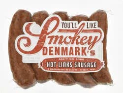 Smokey Denmark's Hot Links Sausage 16 oz