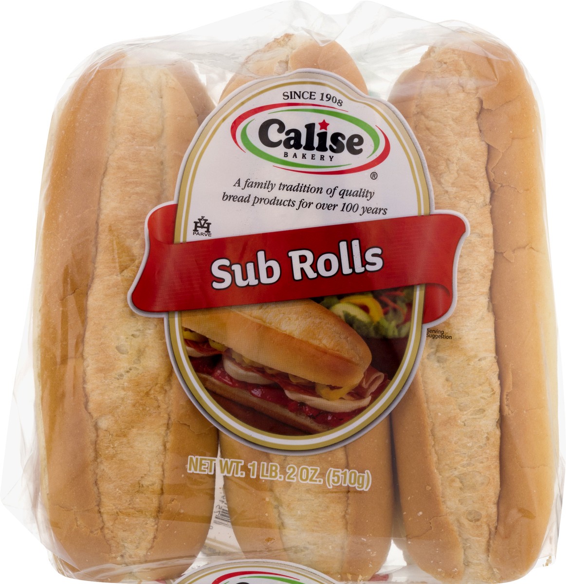 slide 4 of 10, Calise Bakery Sub Rolls, 6 ct; 18 oz