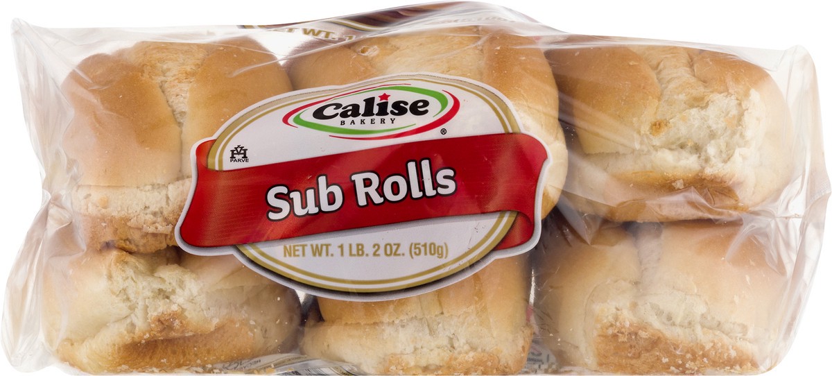 slide 9 of 10, Calise Bakery Sub Rolls, 6 ct; 18 oz