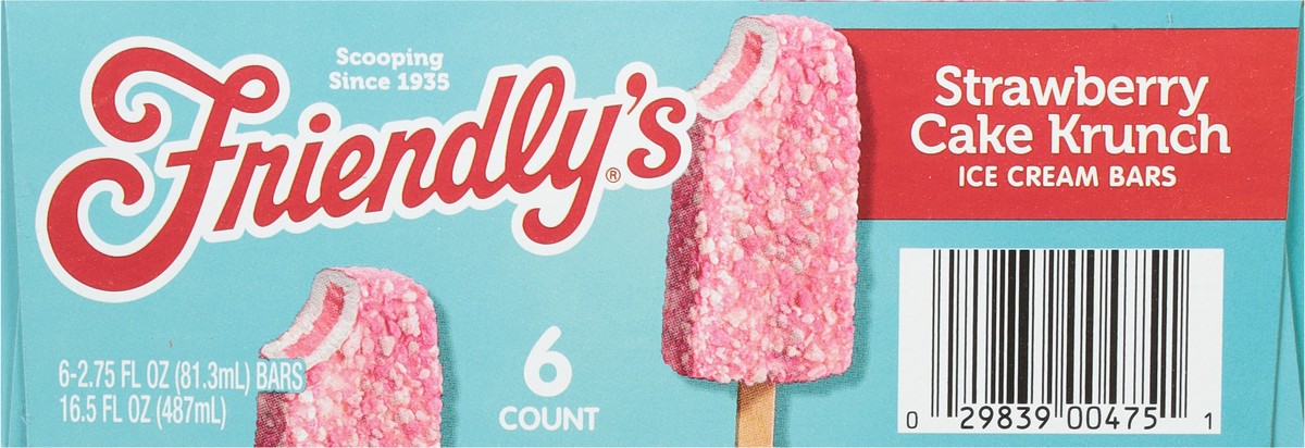 slide 8 of 9, Friendly's Ice Cream Bars - Strawberry Cake Krunch, 6 ct