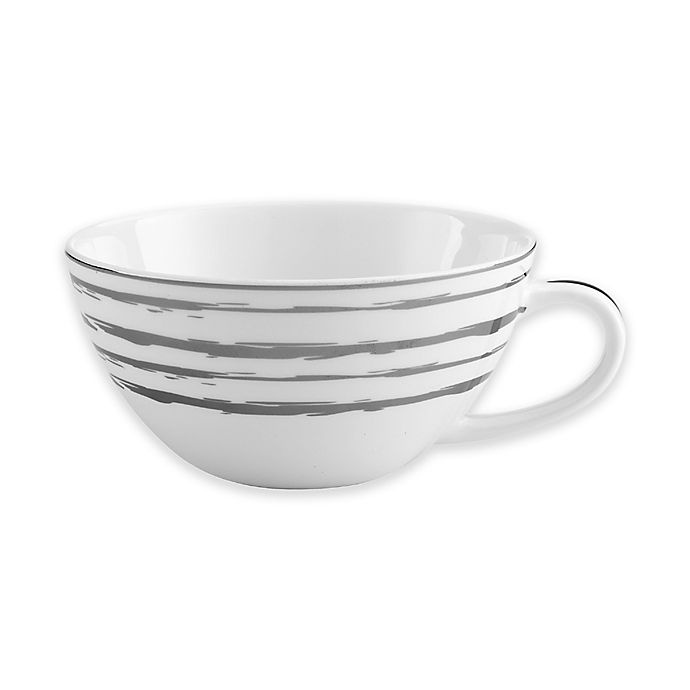 slide 1 of 1, Mikasa Swirl Platinum Teacup, 1 ct