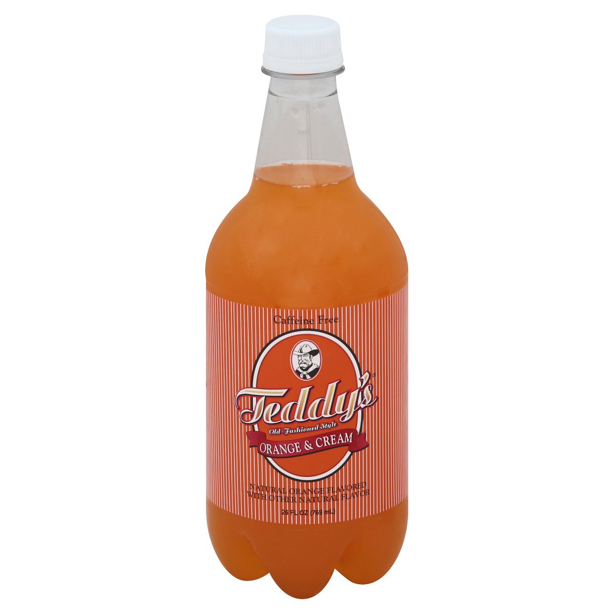 slide 1 of 4, Teddy's Teddys Soda Orange & Cream Old Fashioned Caffeine Free- 26 fl oz, 26 fl oz