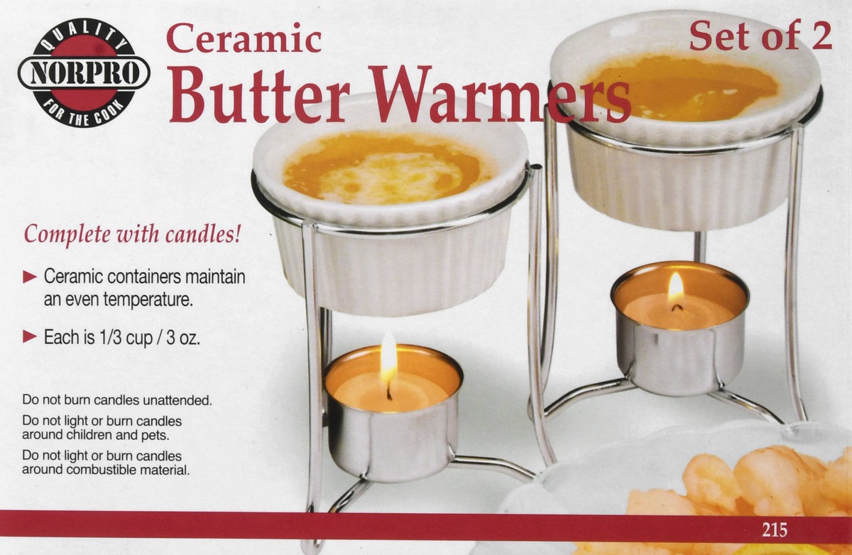 slide 2 of 11, Norpro Ceramic Butter Warmers 2 ea, 2 ct