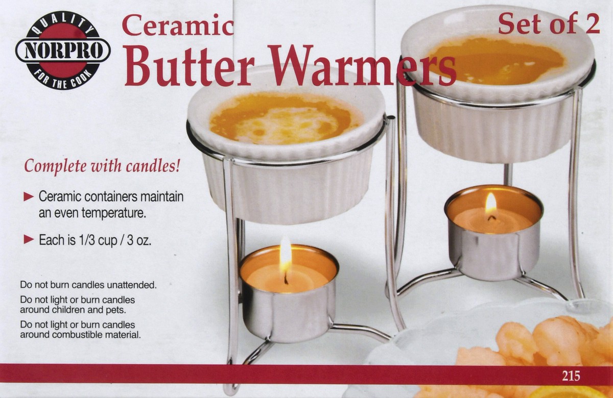 slide 4 of 11, Norpro Ceramic Butter Warmers 2 ea, 2 ct