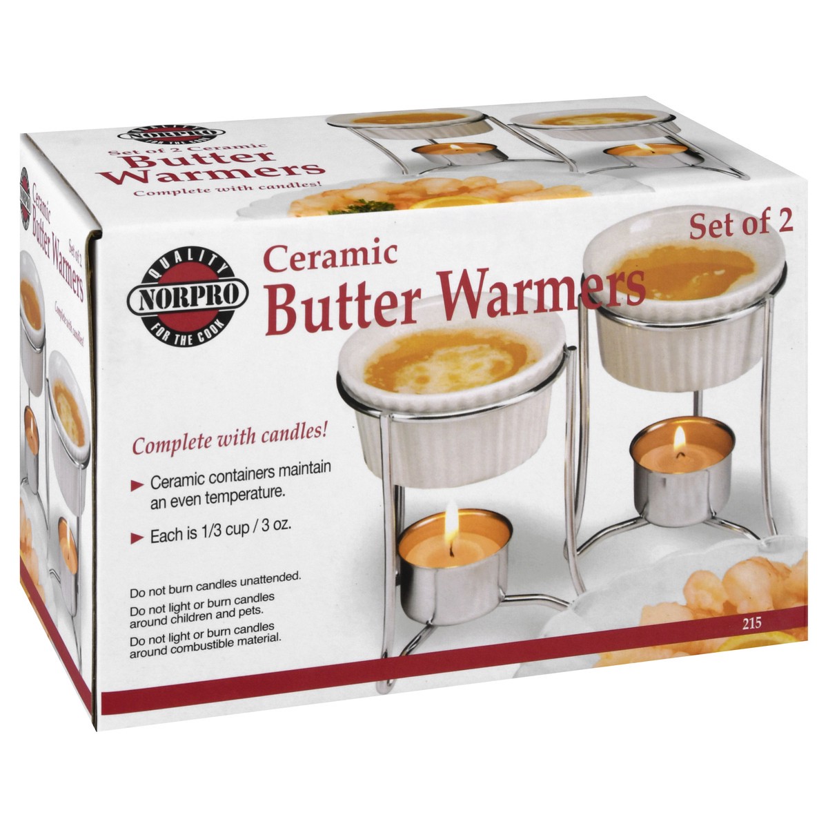 slide 8 of 11, Norpro Ceramic Butter Warmers 2 ea, 2 ct