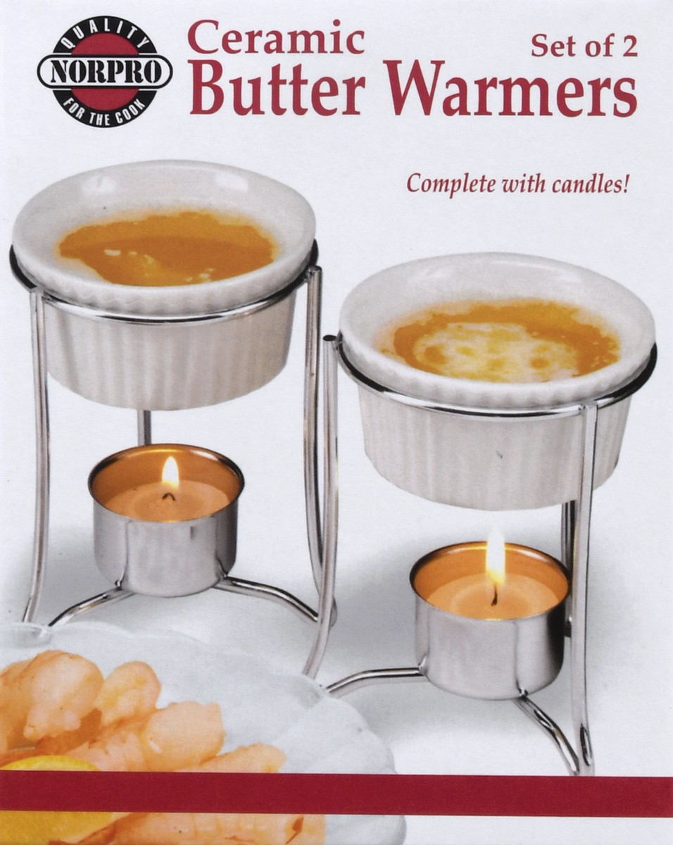 slide 11 of 11, Norpro Ceramic Butter Warmers 2 ea, 2 ct