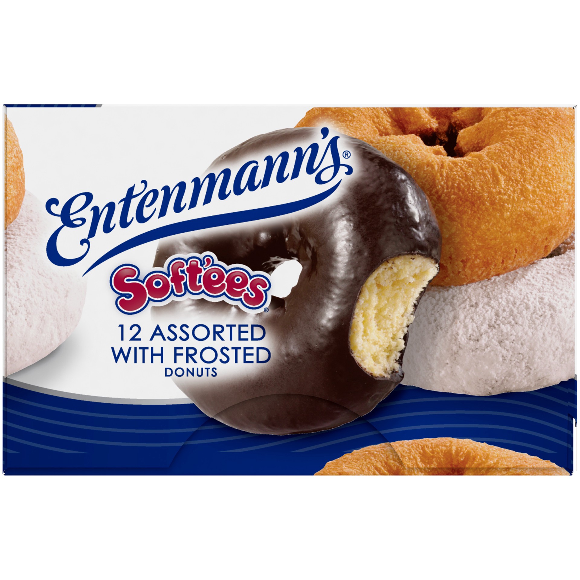 slide 5 of 5, Entenmann's Soft'ees Assorted With Frosted Donuts, 12 count, 12 ct