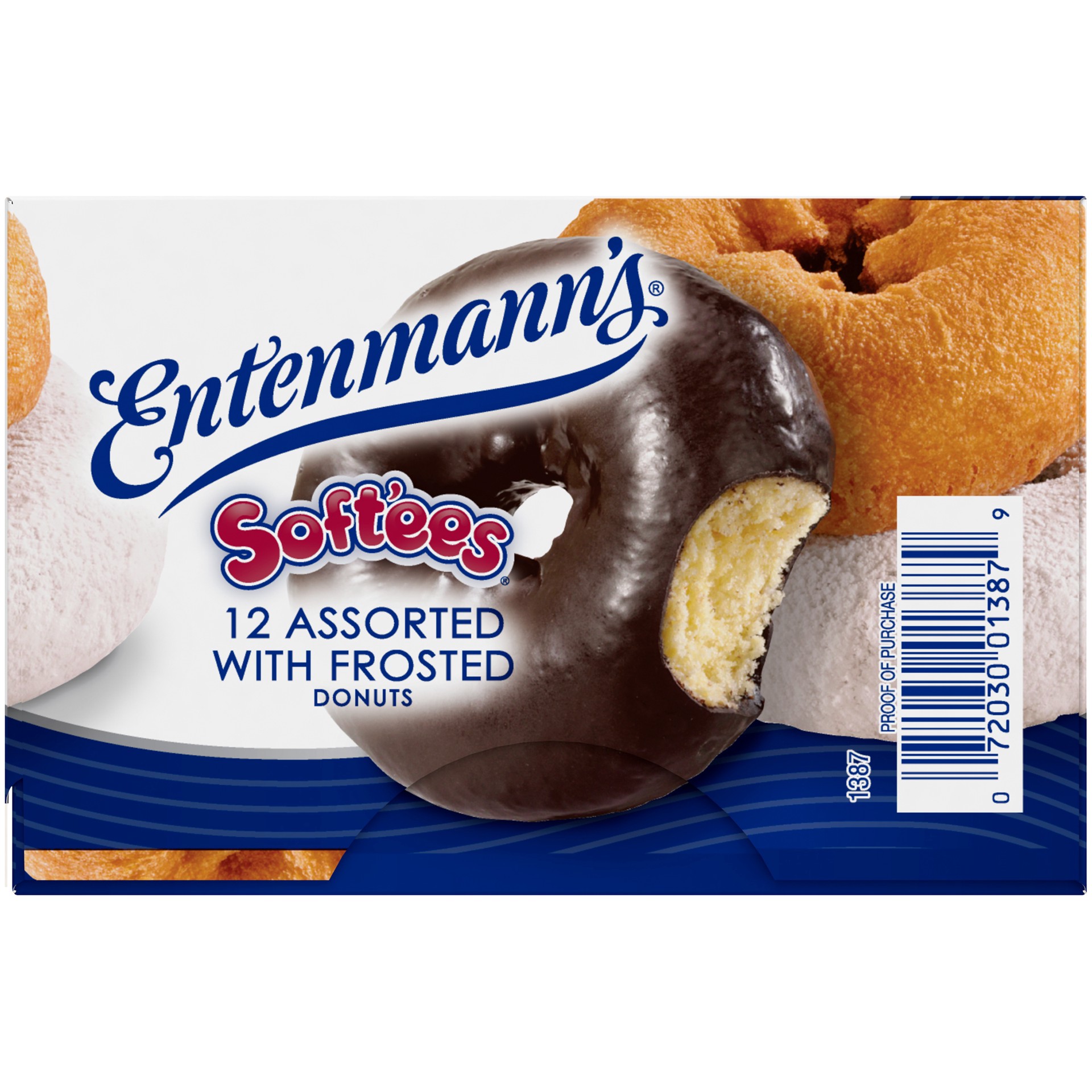 slide 2 of 5, Entenmann's Soft'ees Assorted With Frosted Donuts, 12 count, 12 ct
