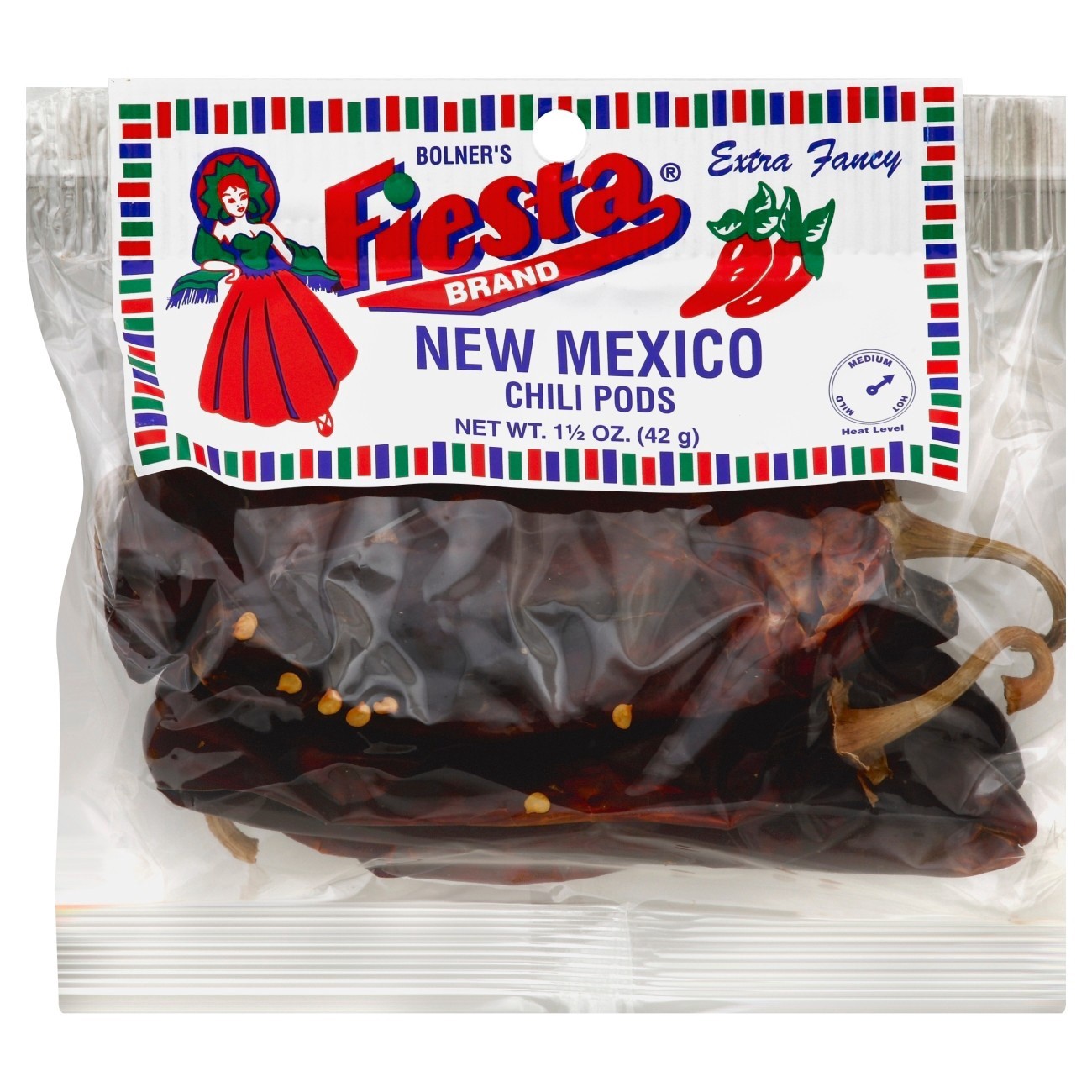 slide 1 of 3, Fiesta Bolner's Fiesta Brand Chili Pods New Mexico Hot&Spicy (Bag), 1 ct