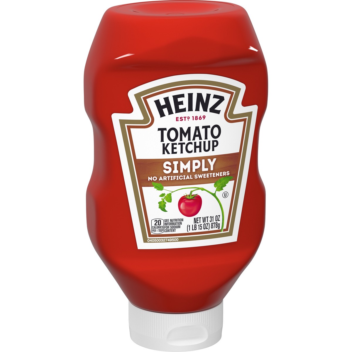 slide 3 of 8, Heinz Simply Heinz Tomato Ketchup, 31 oz
