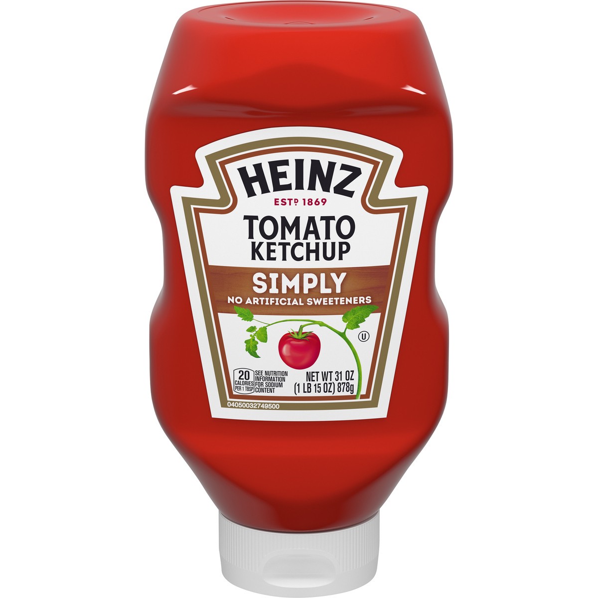 slide 1 of 8, Heinz Simply Heinz Tomato Ketchup, 31 oz