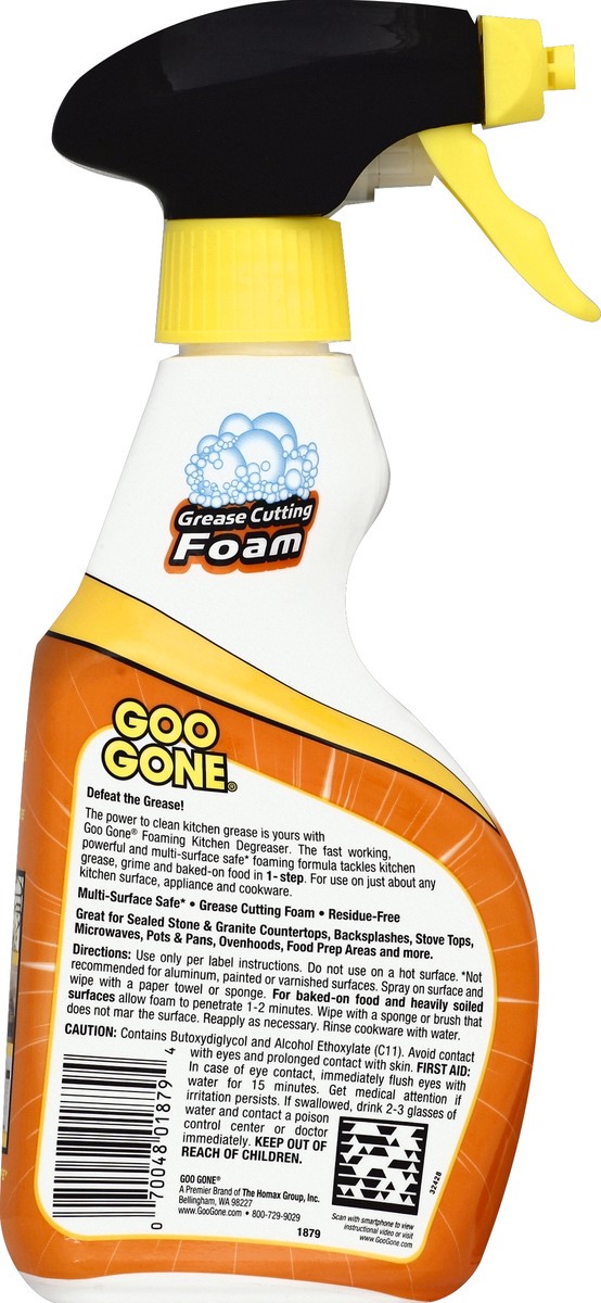 slide 2 of 3, Goo Gone Kitchen Degreaser 1-Step Cleaner Bottle, 14 oz