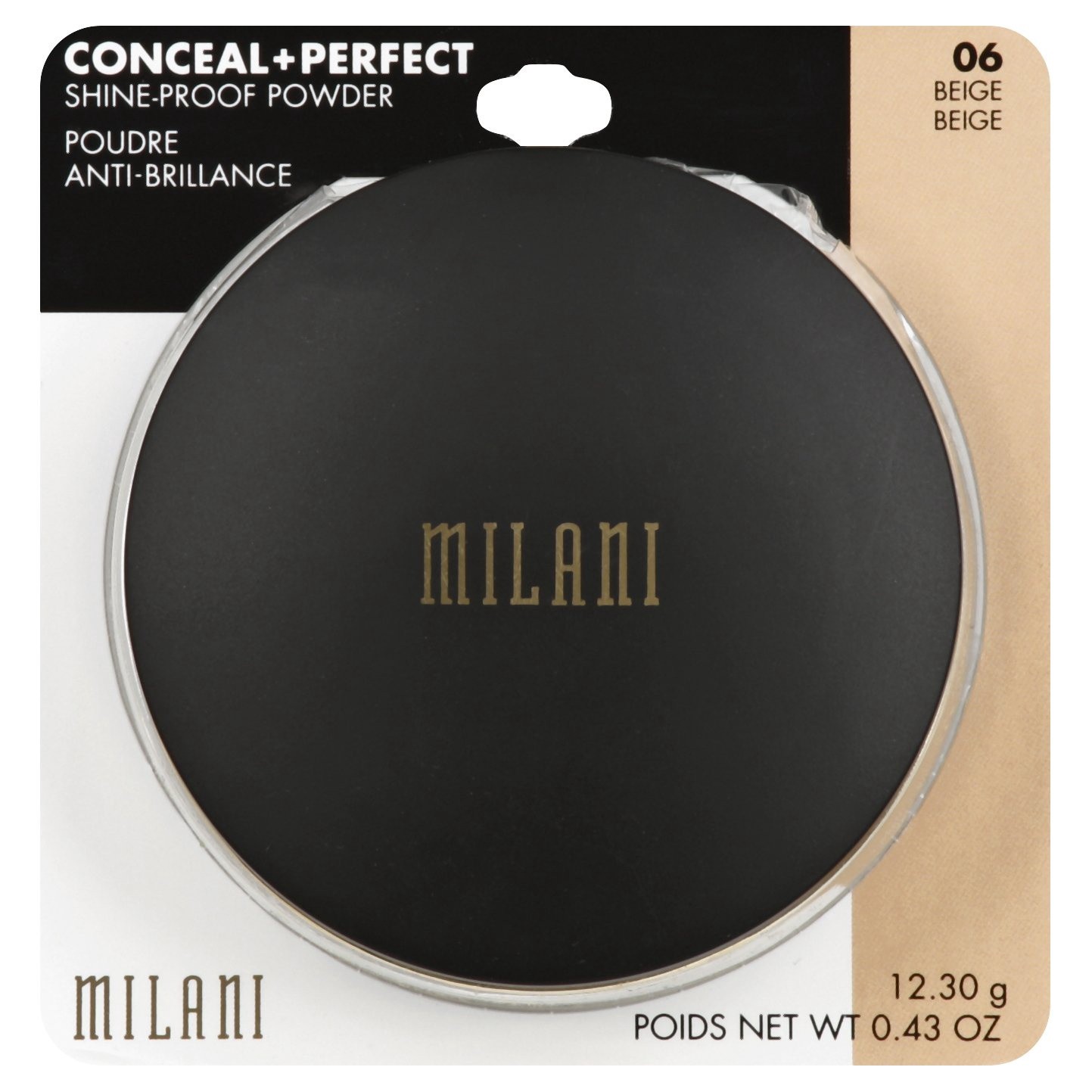 slide 1 of 2, Milani Conceal+Perfect Shine-Proof Powder Beige, 0.42 oz