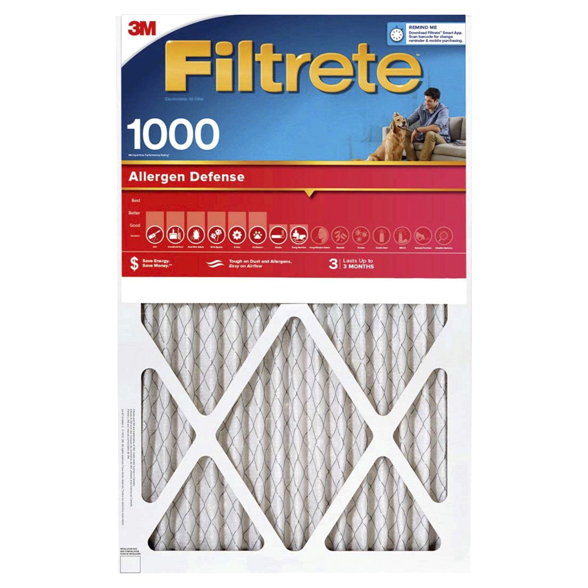 slide 1 of 7, Filtrete Electrostatic Air Filter 2 ea, 2 ct