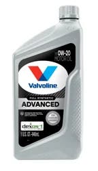 Valvoline Advanced SAE 0W-20 Motor Oil 1 qt