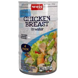 Weis Quality 4Pack Cans Chicken Breast