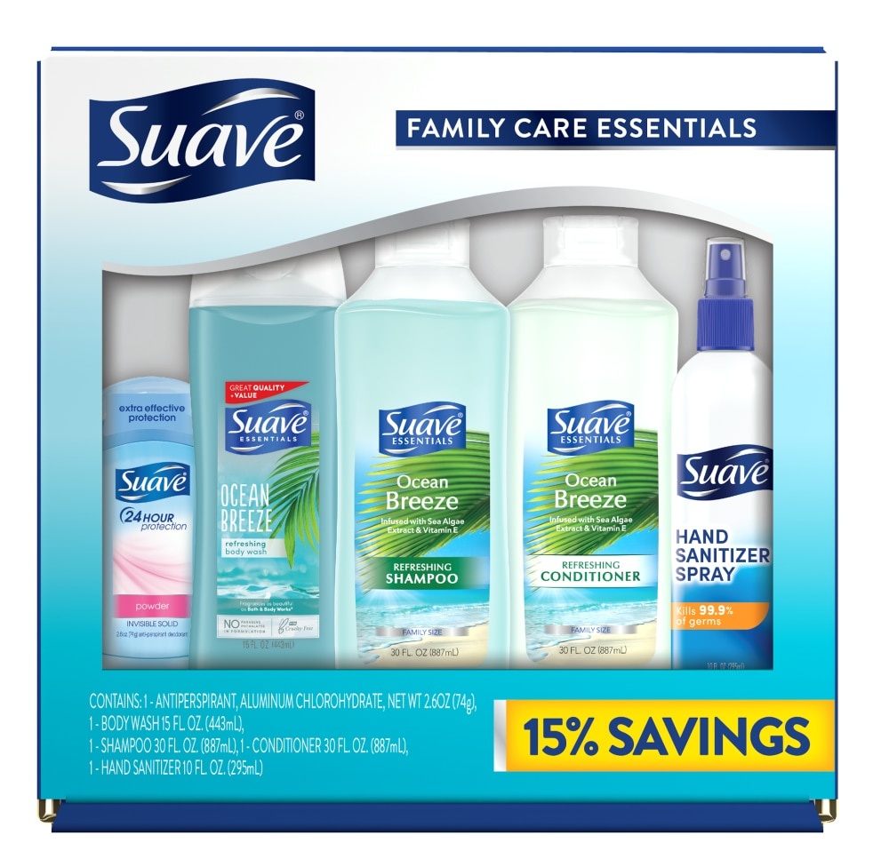 slide 1 of 1, Suave Family Care Essentials Box, 5 ct