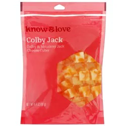 know & love Colby Jack Cheese Cubes 6.4 Ounces