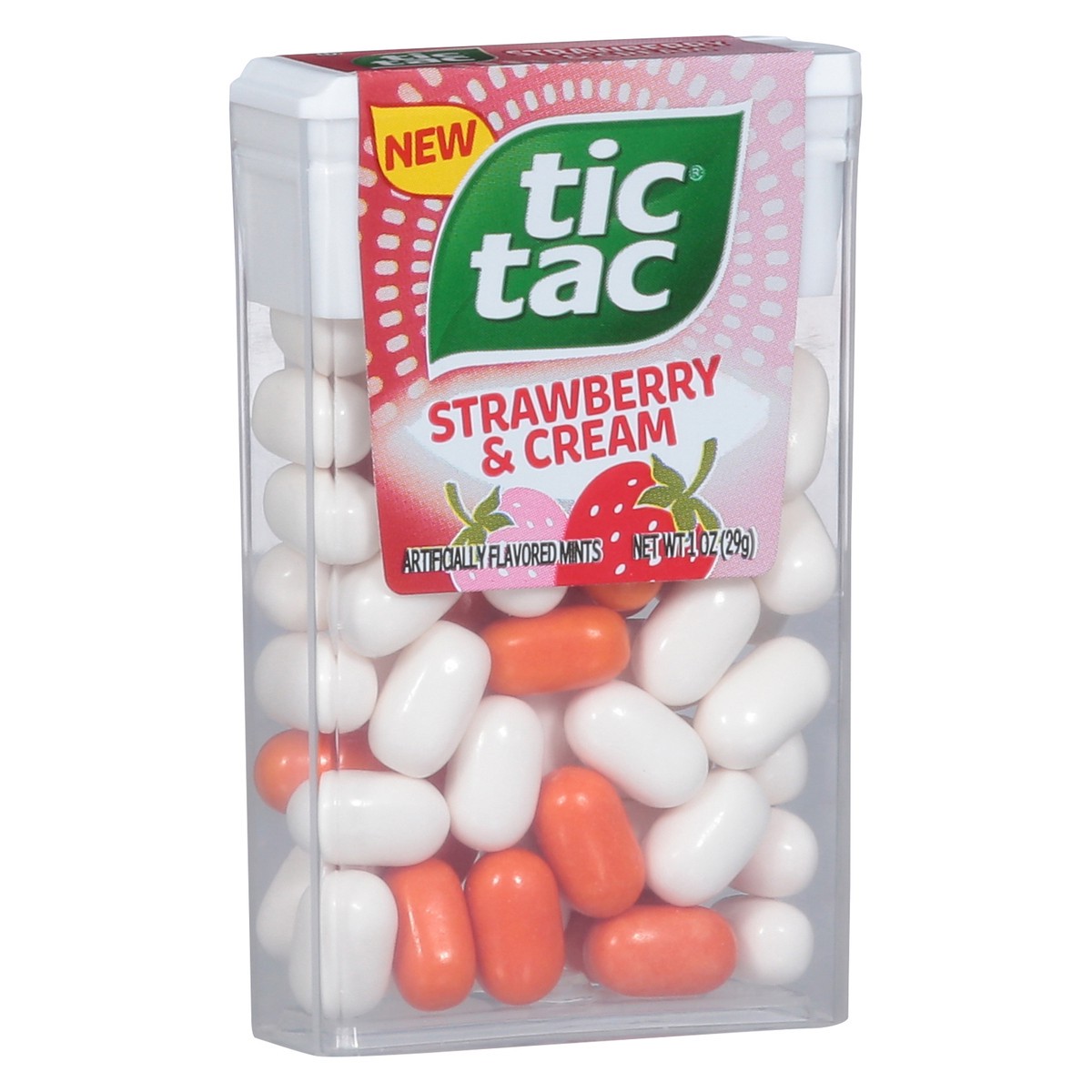 slide 9 of 9, Tic Tac Strawberry & Cream Mints 1 oz, 1 oz