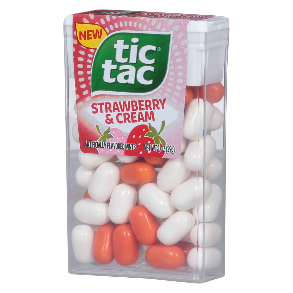 slide 8 of 9, Tic Tac Strawberry & Cream Mints 1 oz, 1 oz