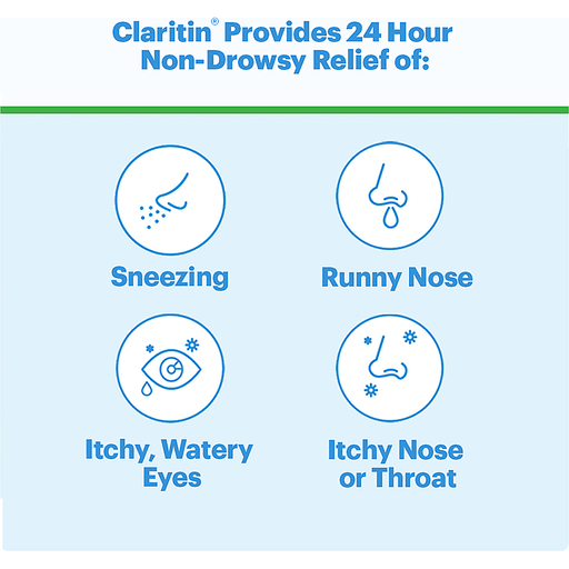 slide 6 of 13, Claritin 24 Hour Non-Drowsy Indoor & Outdoor Allergies Tablets Antihistamine, 10 ct; 10 mg