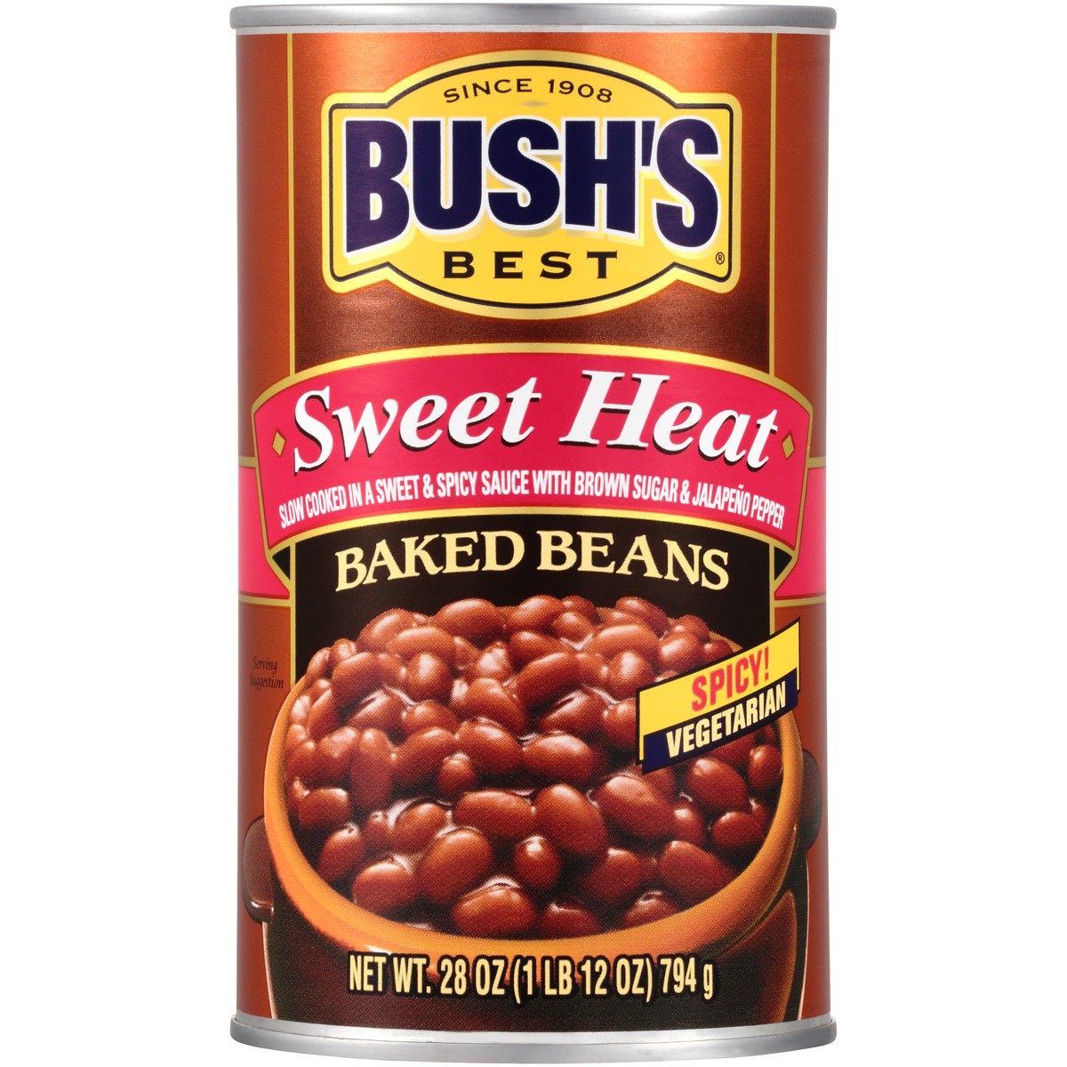 slide 2 of 12, Bush's Best Bush's Sweet Heat Baked Beans 28 oz, 28 oz