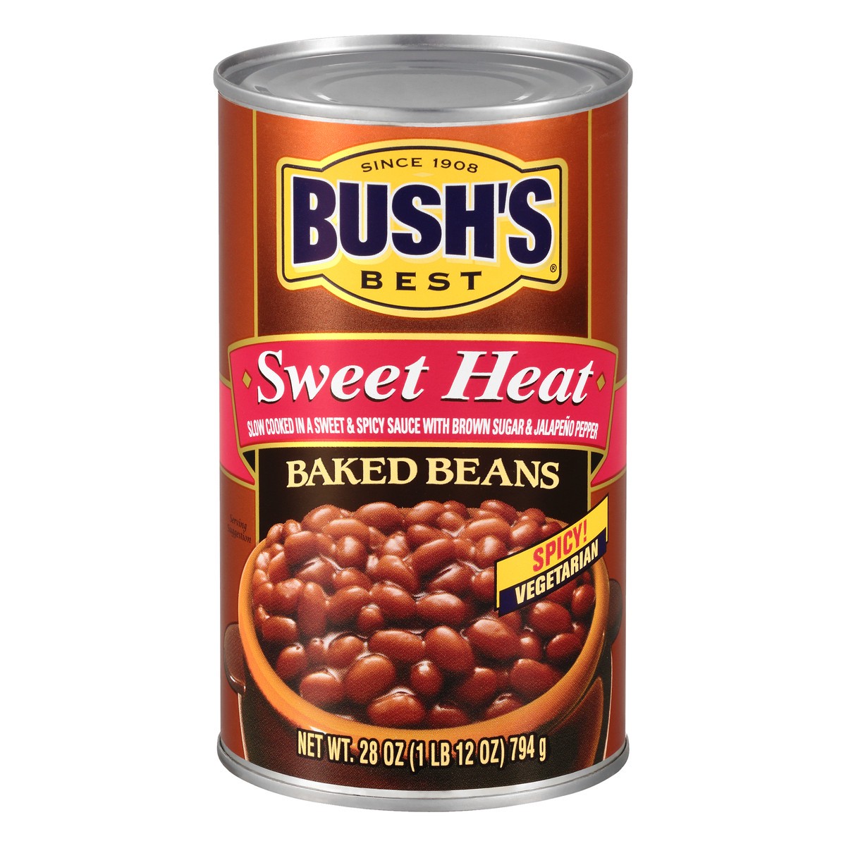 slide 10 of 12, Bush's Best Bush's Sweet Heat Baked Beans 28 oz, 28 oz