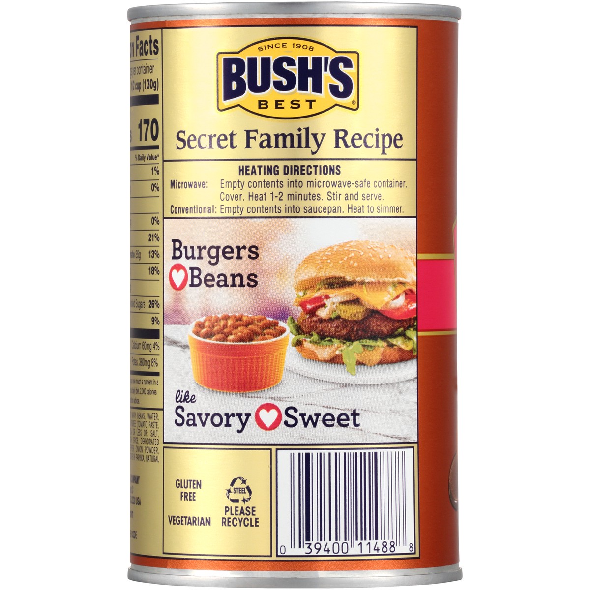 slide 8 of 12, Bush's Best Bush's Sweet Heat Baked Beans 28 oz, 28 oz