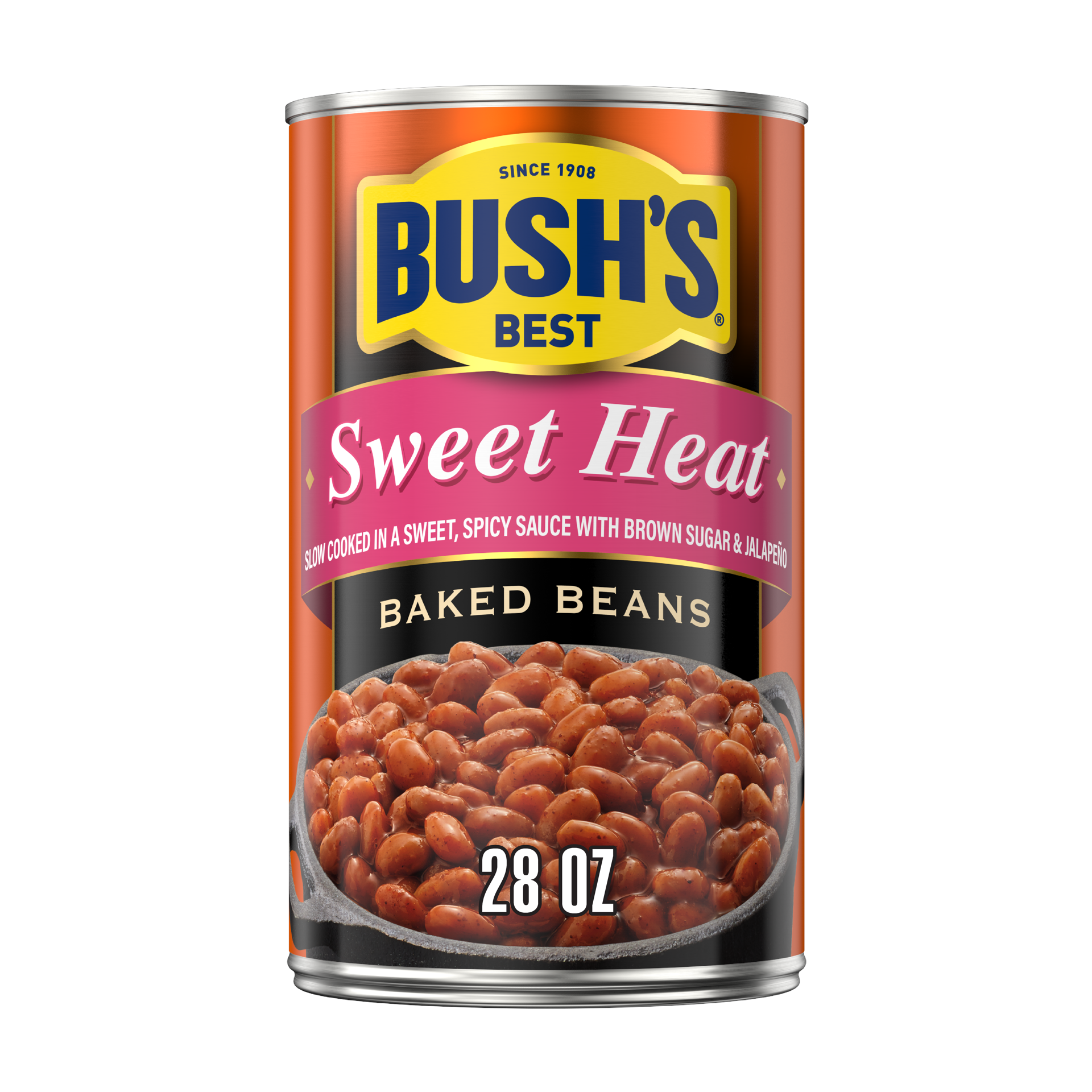 slide 1 of 12, Bush's Best Bush's Sweet Heat Baked Beans 28 oz, 28 oz