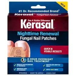 Kerasal Nighttime Renewal Fungal Nail Patches 14 ea