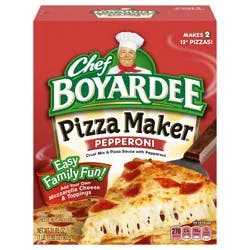 Chef Boyardee Pepperoni Pizza Maker, Crust Mix and Pizza Sauce Meal Kit, 31.85 oz.