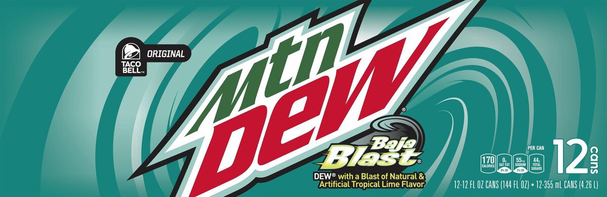 slide 6 of 9, Mountain Dew Baja Blast - 12 ct, 12 ct