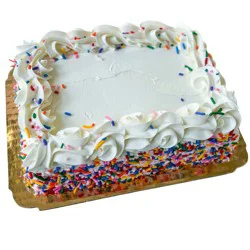 Baker Maid Buttercream Sprinkle Celebration Chocolate Cake