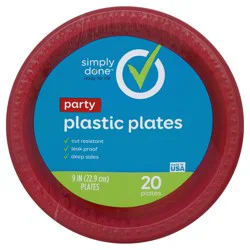 Simply Done 9" Party Plastic Plates