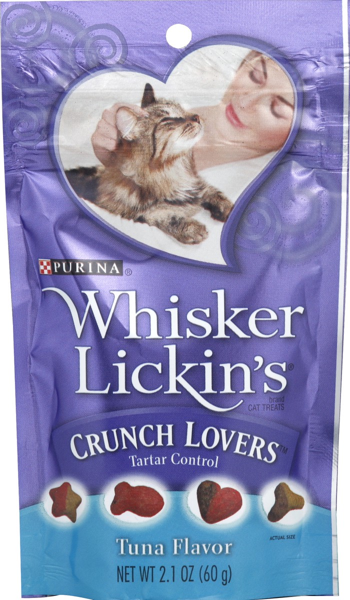 slide 5 of 6, Purina Whisker Lickin's Crunch Lovers Tuna Flavor Cat Treats, 2.1 oz