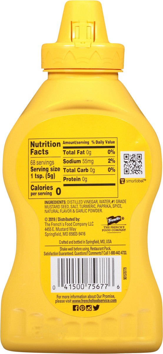 slide 12 of 13, French's Classic Yellow Mustard Table Top Squeeze Bottle, 12 oz, 12 oz