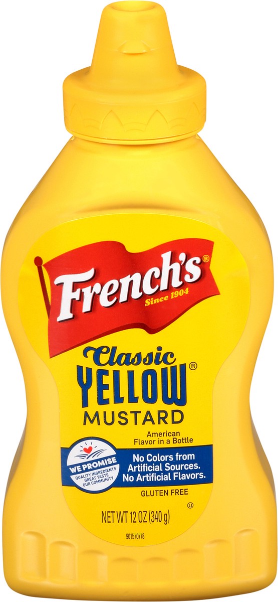 slide 13 of 13, French's Classic Yellow Mustard Table Top Squeeze Bottle, 12 oz, 12 oz